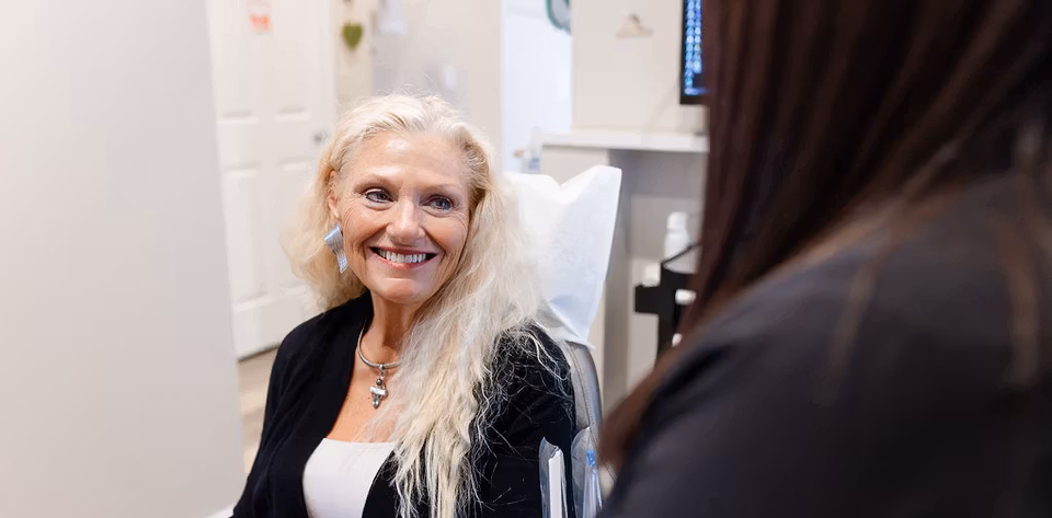 A dental implant consultation at The Pampered Tooth.